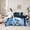 Blue White Black, variant on Castle Fairy Twin Safari Wolf Crow Rose Butterfly Bedding Set