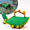 Green cc3, variant on Dinosaur Dog Life Jacket, Cute Pet Swimming Vest for Dogs, Adjustable Puppy Float Vest with Buoyant Support, Funny Dog Water Outfit for Beach, Pool, Lake, Boating & Summer Outdoor Adventures