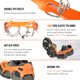 thumbnail image 5 of 21 Dientes Crampones Acero Inoxidable Antideslizante Tacos De Hielo Bota De Zapato Abanopi Negro, 5 of 7