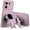Purple, variant on Compatible with Poco M6 Pro Case with Plating Creative Astronaut Cartoon Holder Pink, for Xiaomi Poco M6 Pro 4g Phone Case Silicone Shockproof Stand Soft TPU Protective Slim Cover (Pink)