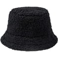 thumbnail image 4 of CoCopeaunts Bucket Hat for Womens Solid Color Lambs Fisherman Hat Cute Girls Outdoor Casual Winter Comfort Warm Fisherman Cap, 4 of 8