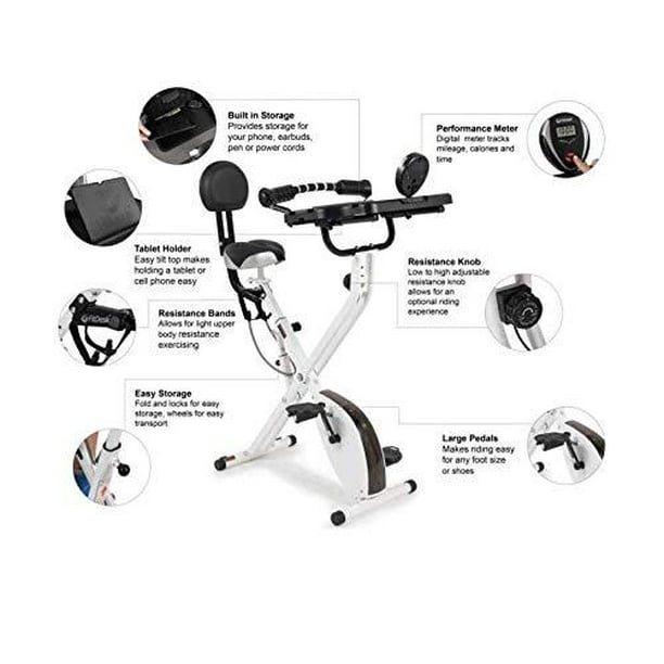 FitDesk Bike Desk 3.0 with Massage Roller and Integrated Tablet