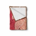 thumbnail image 2 of Heels and Dresses Soft Flannel Fleece Blanket, Spring Inspired Floral Abstract Backdrop Pink Dress Shoes Bracelet, Cozy Plush for Indoor and Outdoor Use, 50" x 60", Pink Brown White, by Ambesonne, 2 of 6