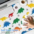 thumbnail image 2 of Long Mouse Pads for Desk,White Colorful Dinosaurs Paw Prints Desk Mats on Top Of Desks, Desk Mouse Pad Extra Large with 3mm Non-Slip Base and Stitched Edge for Gaming,Work,Home 47.3"x23.6", 2 of 5