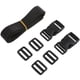 thumbnail image 3 of Cinturones de sujeción multiusos, correas de amarre con hebilla de liberación rápida (negro), 2 uds., 3 of 5