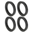 thumbnail image 1 of Anillos centrados de cubo de rueda de 82.1 mm a 59.1 mm, negros, de policarbonato, 4 piezas, 1 of 1