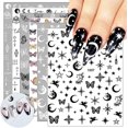thumbnail image 1 of Butterlfy and Flower Nail Art Stickers (Butterfly Star), 1 of 4