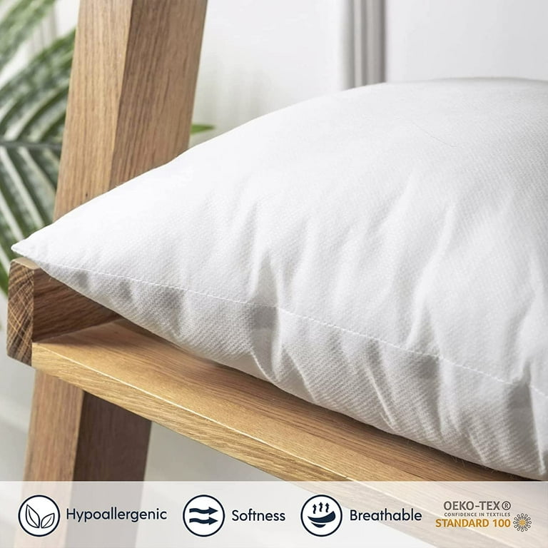 UTOPIA Bedding Pack of 2 Super Soft12x20 Pillow Inserts Cotton Blend Throw  Couch