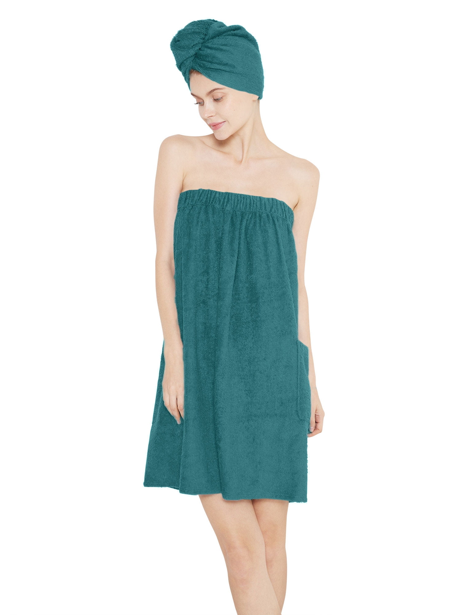 SIORO Plus Size Towel Wrap for Women Body Shower Wraps with Bath Hair