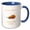 Blue/White, variant on 3drose, Oregon Territory Fruit the Pear, 11oz Two-tone Green Mug