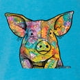 thumbnail image 2 of Dean Russo The Pig Animal Lover Tri-Blend Racerback Tank Top, Vintage Turquoise, X-Large, 2 of 6
