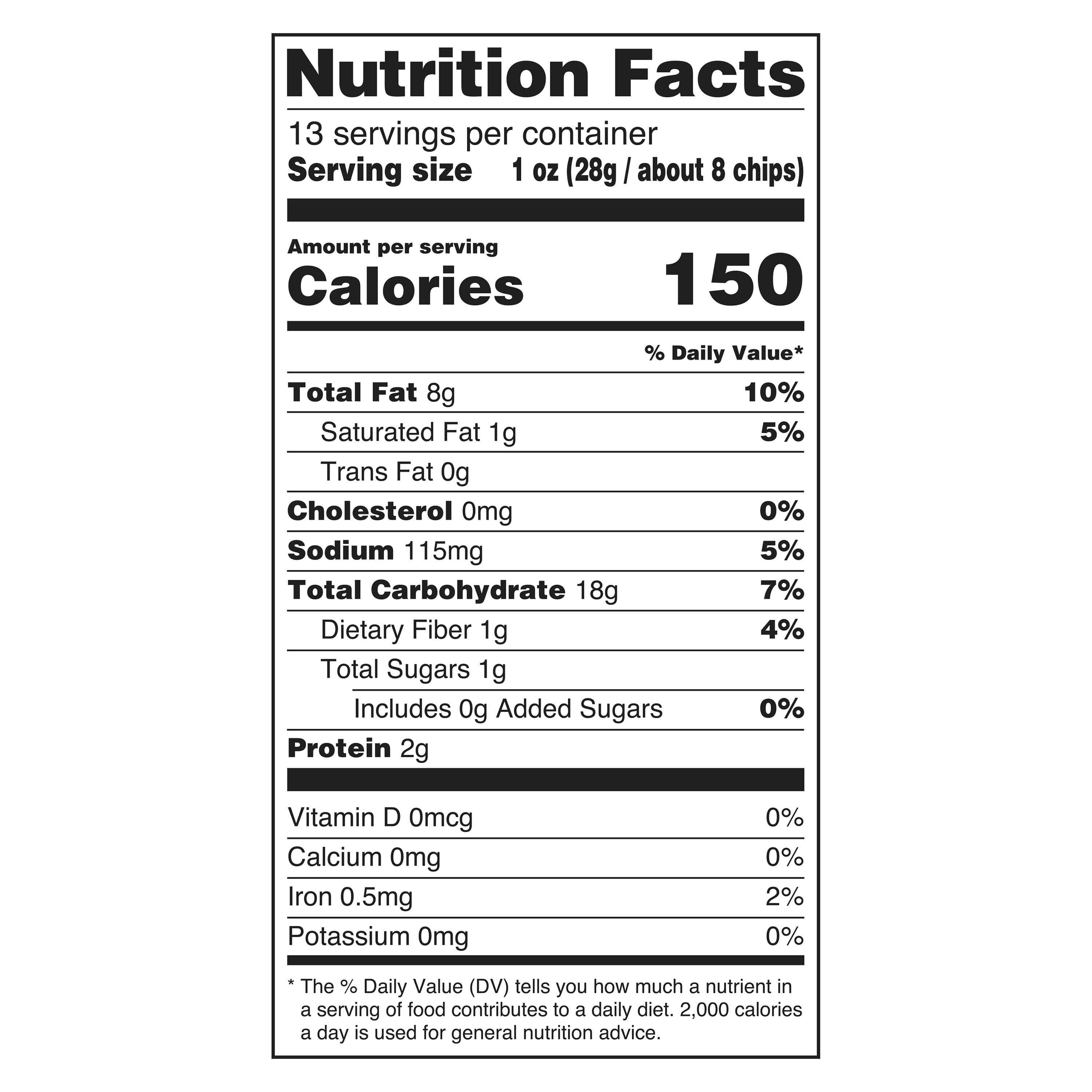 Great Value Salsa Verde Seasoned Tortilla Chips, 13 oz Bag
