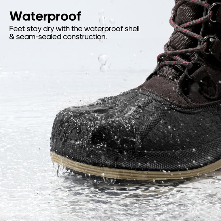 Nortiv8 Mens Snow Boots 170390-M Brown‎ Black Waterproof Insulated Size 13 Amazon.com | NORTIV 8 Men main image 4