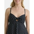thumbnail image 4 of Time and Tru Women's and Women's Plus Tie Knot Tankini Top, Sizes XS-3X, 4 of 5