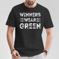 thumbnail image 5 of Winners Wear Green Color Team Spirit Game War Camp Crew TShirt, 5 of 6