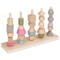thumbnail image 4 of Shape Blocks Stacking Toy, Sense Training  Matching Set Educational Improve Thinking Skills Round Edges  For Nursery School, 4 of 8
