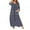 Blue, variant on Leesechin Clearance Women's Sleepwear Set Loungewear Winter Warm Nightgown Autumn And Winter Nightdress Zip With Pokets Loose Pajamas