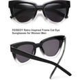 thumbnail image 2 of FEISEDY Retro Cat Eye Sunglasses Women Men Vintage Square Cateye UV400 Sunglasses B2586, 2 of 14