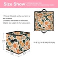 thumbnail image 2 of RATGDN Collapsible Fabric Cube Storage Bin with Double Handles for Living Room Bedroom Office Black - Orange Juice Fruit, 2 of 7