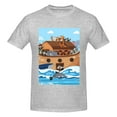 thumbnail image 4 of Bingfone Animals On Noah'S Ark Men'S Loose Fit Short-Sleeve Pocket T-Shirt, 4 of 7