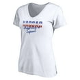 thumbnail image 2 of Women's White NASCAR Classic America's Sport V-Neck T-Shirt, 2 of 3