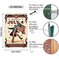 thumbnail image 3 of Independence Day Uncle Sam July 4th Tin Sign 12 x 8 Inch Vintage Wall Decor, 3 of 6