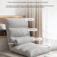 thumbnail image 4 of Canapé-lit Pliant en Velours, Fauteuil Inclinable, Dossier Ajustable, Design Moderne, Compact pour Petits Espaces, 4 of 10