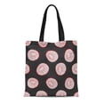 thumbnail image 1 of JSDART Canvas Tote Bag 50S Mid Century Modern Circle Drawings for All Reusable Shoulder Grocery Shopping Bags Handbag, 1 of 1
