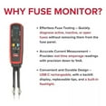 thumbnail image 3 of Current Fuse Tester, Power Fuse Monitor, Multimeter Short/Open Finder, Automotive Circuit Tester Accessory for Mini Maxi ATC Fuses, Live Current Reading up to 80A (1 pc), 3 of 7