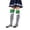 Purple, variant on Kids Christmas Socks, 2 Pairs Warm Knee High Long Striped Over the Knee Stockings with Bow for Boys Girls