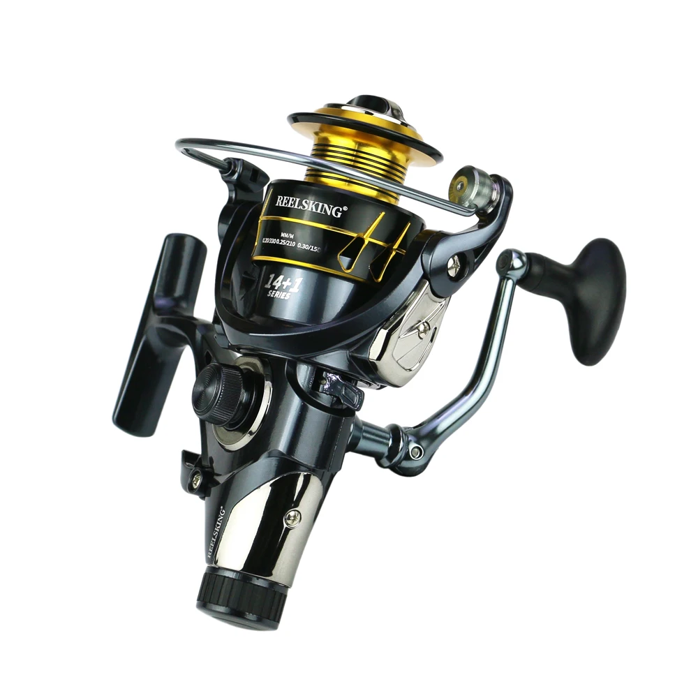 Metal Left/Right Hand Spinning Fishing Reel Freshwater/Saltwater Carp Fishing Reel Ahead/Post Double Brake Smooth Casting Reel