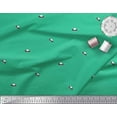thumbnail image 3 of Soimoi Green Rayon Fabric Spaceship & Star Dots Print Fabric by the Yard 56 Inch Wide, 3 of 3