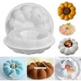 thumbnail image 3 of Spiral Silicone Cake Pan Silicone Pastry Mold Donut Non Stick Cake Pan Silicone Cake Molds Pumpkin Pie Cake Mold, 3 of 5