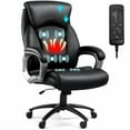 thumbnail image 6 of Big and Tall Massage Office Chair with Adjustable Headrest, 6 Points Vibration, Massage Office Chair, Extra Wide Heated Ergonomic Executive Chair for Heavy People 500LBS, Thick Sea, 6 of 7