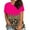 Hot Pink Summer Blouses For Women 2023, variant on Fashion Leopard Print Womens Tops Plus Size Short Sleeve Round Neck Summer Pullover Cute T-Shirt Hot Pink XXXXXL