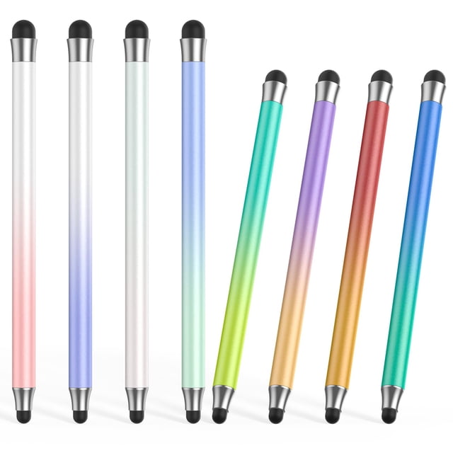 Lápiz capacitivo OOCLCURFUL 2 en 1 para pantalla táctil (8 piezas) multicolor
