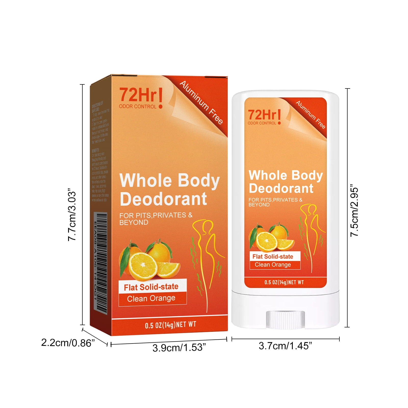 Alvantor Antiperspirant Deodorant for Women and Men, All Day Sweat Control, Fresh Scent, 0.5oz