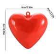 thumbnail image 2 of Costeam Valentine’s Day Red Heart Plastic Storage Box，Heart-shaped Gift Case for Small Items and Party Favors，Home Organizer Accessory, 2 of 3