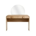 thumbnail image 3 of Scranton & Co 2-Drawer Ash Veneer Vanity Desk with Mirror Natural Finish, 3 of 11