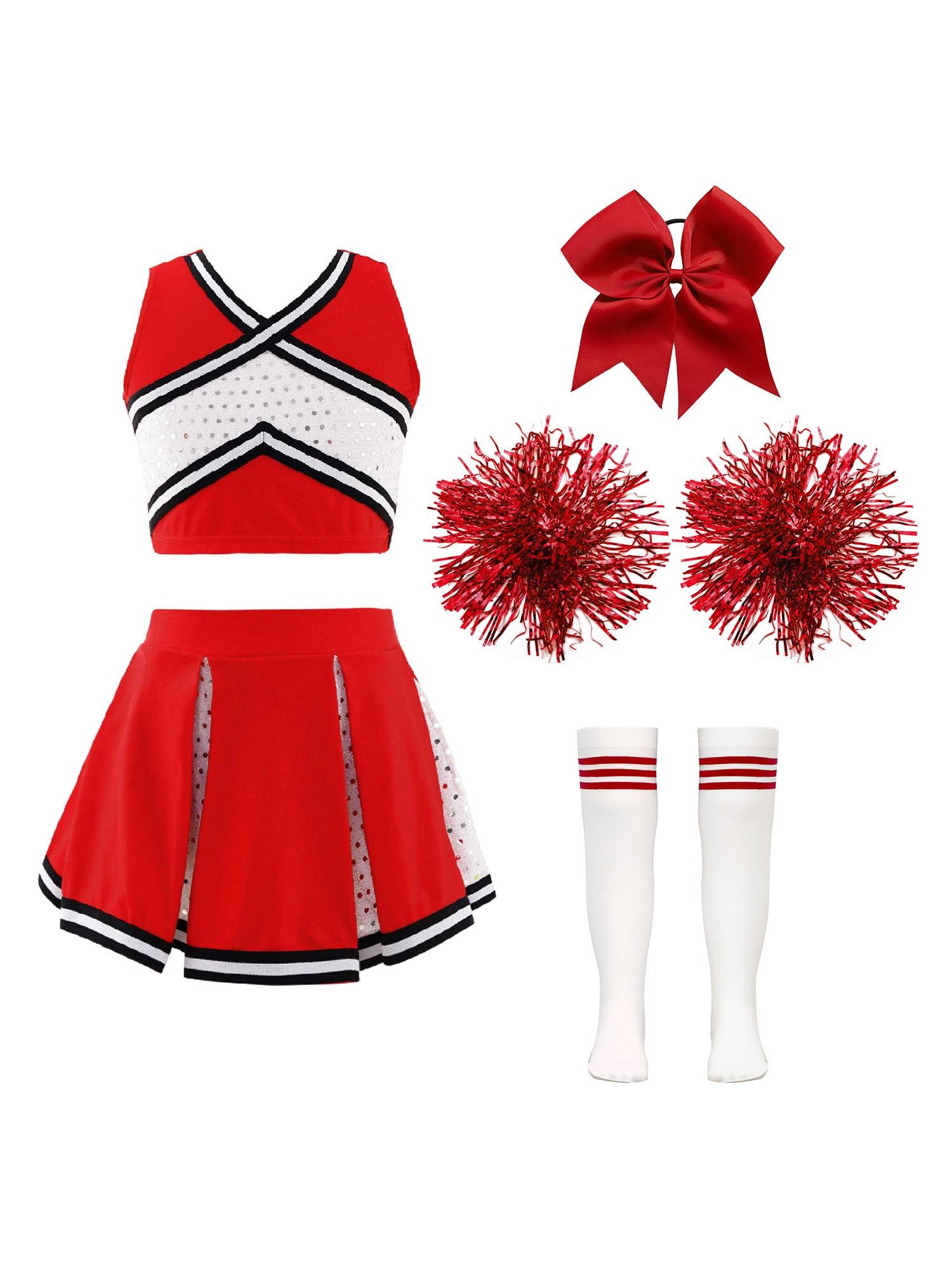 California Costumes Patriotic Cheerleader Child Costume - Medium Red USA Theme