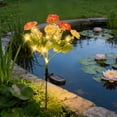 thumbnail image 4 of ddioayh Solar Lights 7-Head Faux Flower Outdoor Garden Decor with Auto On Off Waterproof LED Landscape Lighting for Pathway Lawn Patio, 4 of 6