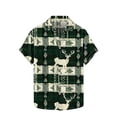 thumbnail image 1 of Hombres de Manga Larga, Navidad Impresa Turndown Collar Blusa, Casual Moda Botón Camisa para las Vacaciones, 1 of 5