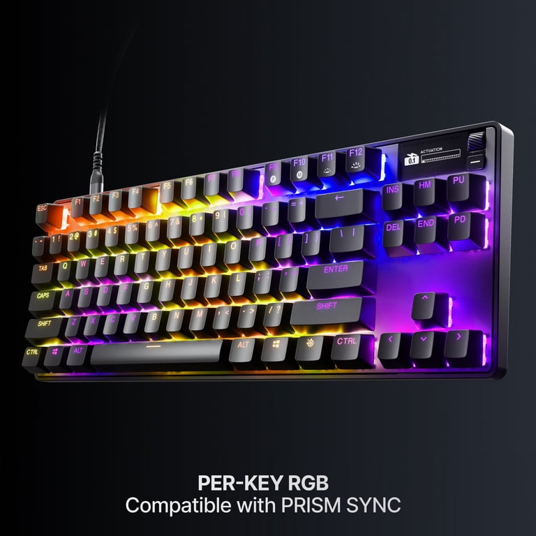 SteelSeries Apex Pro TKL Gen 3 RGB OLED Gaming Keyboard with
