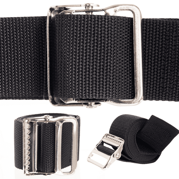 Gait Belt and Transfer/Walking Assist Standing Aid, 72inch Long Metal Buckle for Seniors, Elderly, Caregiver, or Nurse
