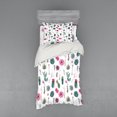 thumbnail image 2 of Ambesonne Cactus Bedding Set 4 Pcs, Springtime in Hawaii, Queen, Multicolor, 2 of 3