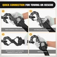 thumbnail image 3 of Nilight Quick Release S-Tow Shackle Hook – Heavy Duty Off-Road Recovery Hook, Fits Winch Rope & Recovery Strap, 11,000 LBS Working Load, for Jeep, SUV, ATV, Trailers, Forged Steel, Black, 3 of 6