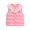 02# Pink, variant on Girls Puffer Vest, Lace Peter Pan Collar Button Front Padded Sleeveless Jacket with Pockets for Toddlers and Kids Ages 1-10
