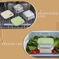 thumbnail image 4 of Lumikrypt 2 Pack Sandwich Containers, 20oz Stainless Steel Sandwich Box with Lids, Reusable Metal Meal Prep Lunch Boxes, BPA-Free, Food Storage Containers for Snacks & Fruits, 4 of 7