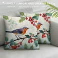 thumbnail image 3 of TIAOTIAOHOU Watercolor Snowy Animals Decorative Throw Pillow Covers for Holiday, Home Sofa Bed Couch Farmhouse Holiday Decor, 3 of 5