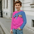 thumbnail image 5 of FUIALDOLG Shark Dinosaur Shirts for Toddler Girls 15-16 Years Long Sleeve Round Neck 2 Pack Pink Tops Breathable Soft T-Shirts Tees, 5 of 6